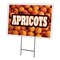 Signmission Apricots Yard Sign & Stake outdoor plastic coroplast window, C-1216 Apricots C-1216 Apricots - alternate 1
